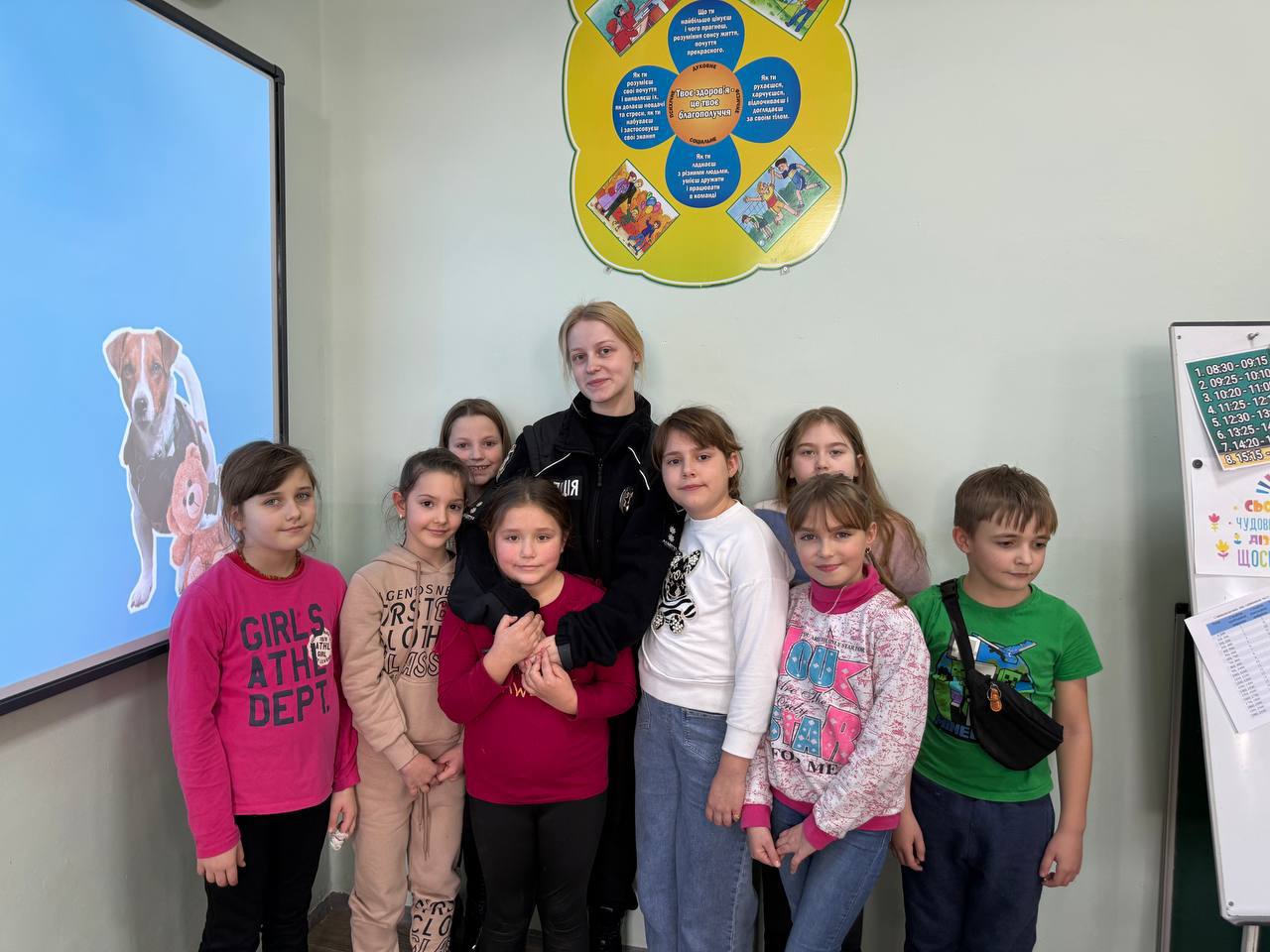 Заняття в класі безпеки з учнями 3-го класу на тему: Мінна НЕбезпека